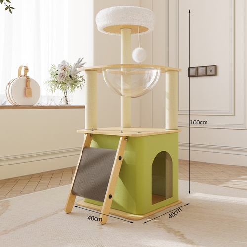 Arbre à chat Linéa 100 cm – Modèle compact, stable et idéal pour petits espaces