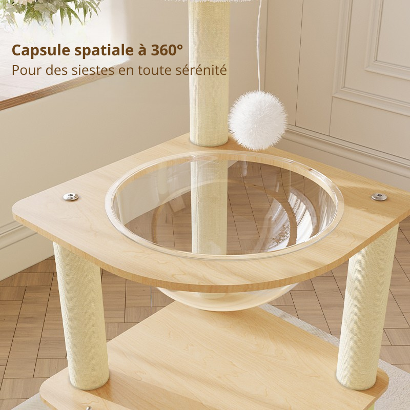 Arbre à chat Linéa 100 cm – Modèle compact, stable et idéal pour petits espaces