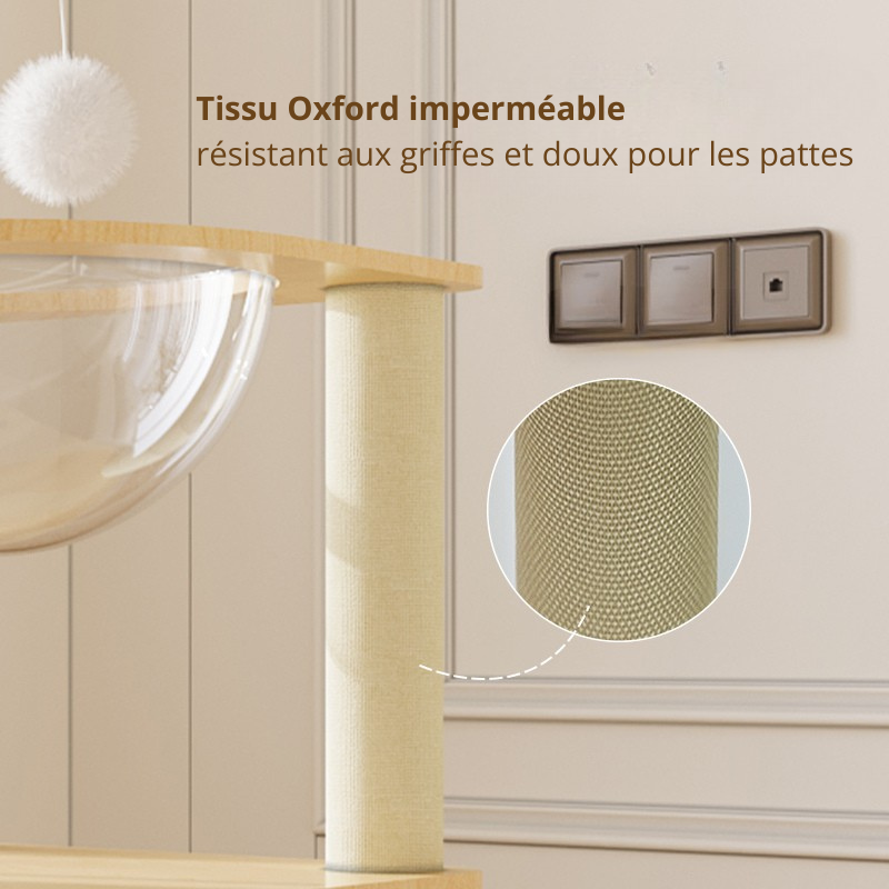 Arbre à chat Linéa 100 cm – Modèle compact, stable et idéal pour petits espaces