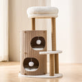 Arbre à chat LUNA – Double cabane, griffoir & couchage