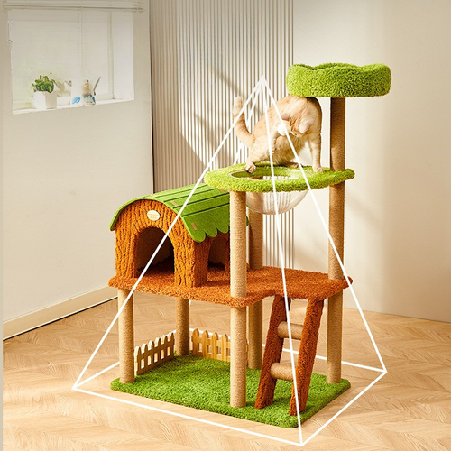 Arbre à chat Jungle Paradis – Design tropical stable et multi-niveaux