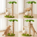 Arbre à chat Cocotier en sisal – design tropical et idéal pour chats actifs