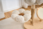 Arbre à chat Floral – Design fleuri, griffoir en sisal et couchage moelleux