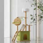 Arbre à chat Linéa 140 cm – Design minimaliste, stable et idéal pour le quotidien