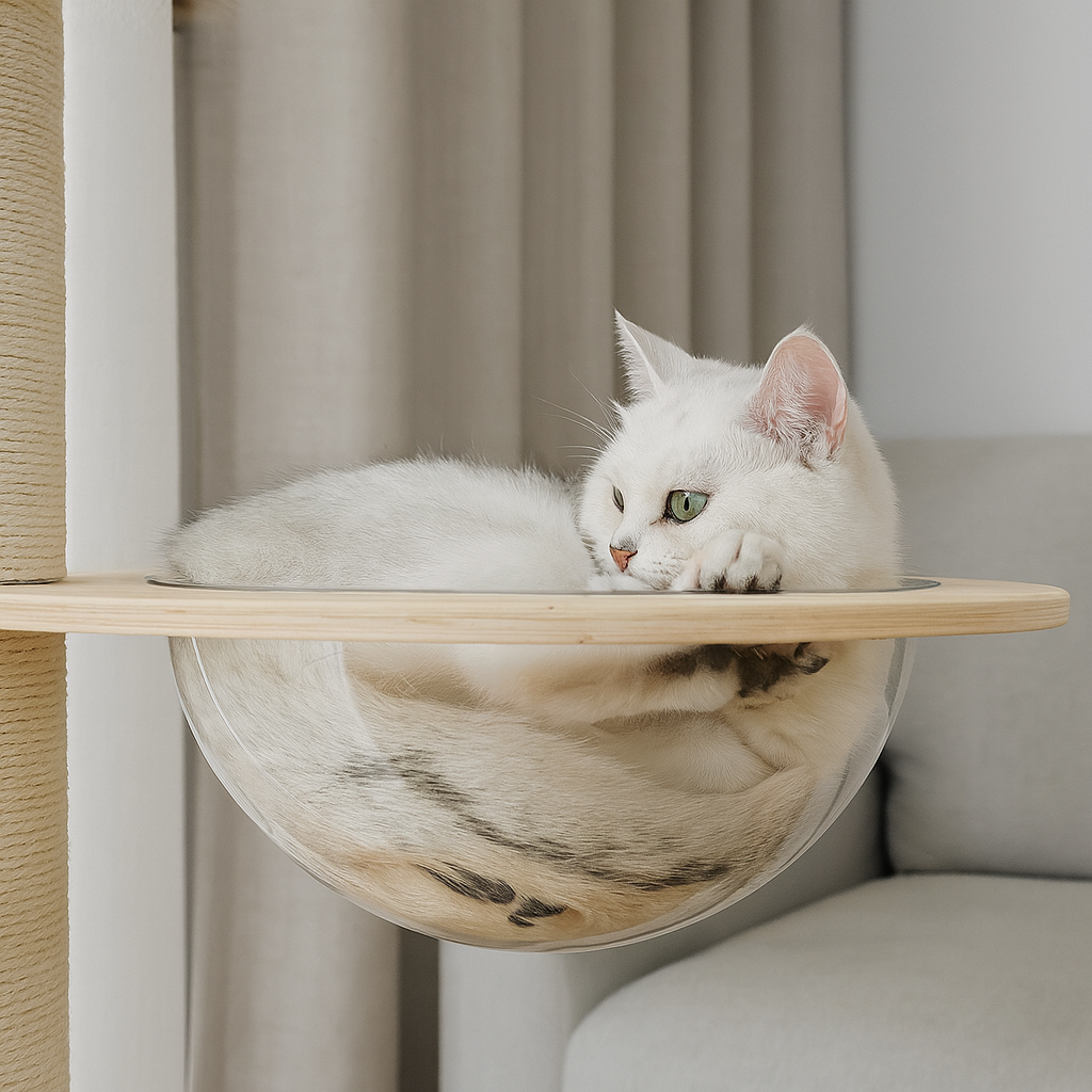 Arbre à chat Tour Mewparnasse – réglable sans perçage et gain de place