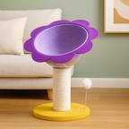 Griffoir Fleur de Soleil – Arbre à chat compact en sisal & zone de repos