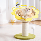 Griffoir Fleur de Soleil – Arbre à chat compact en sisal & zone de repos