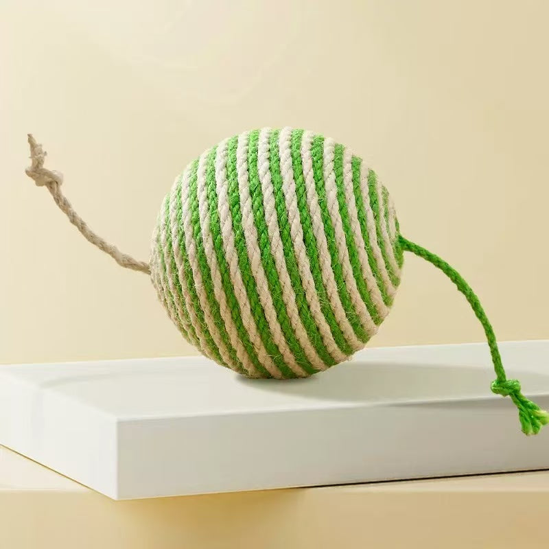 Jouet pour chat – Grande balle en sisal avec grelot